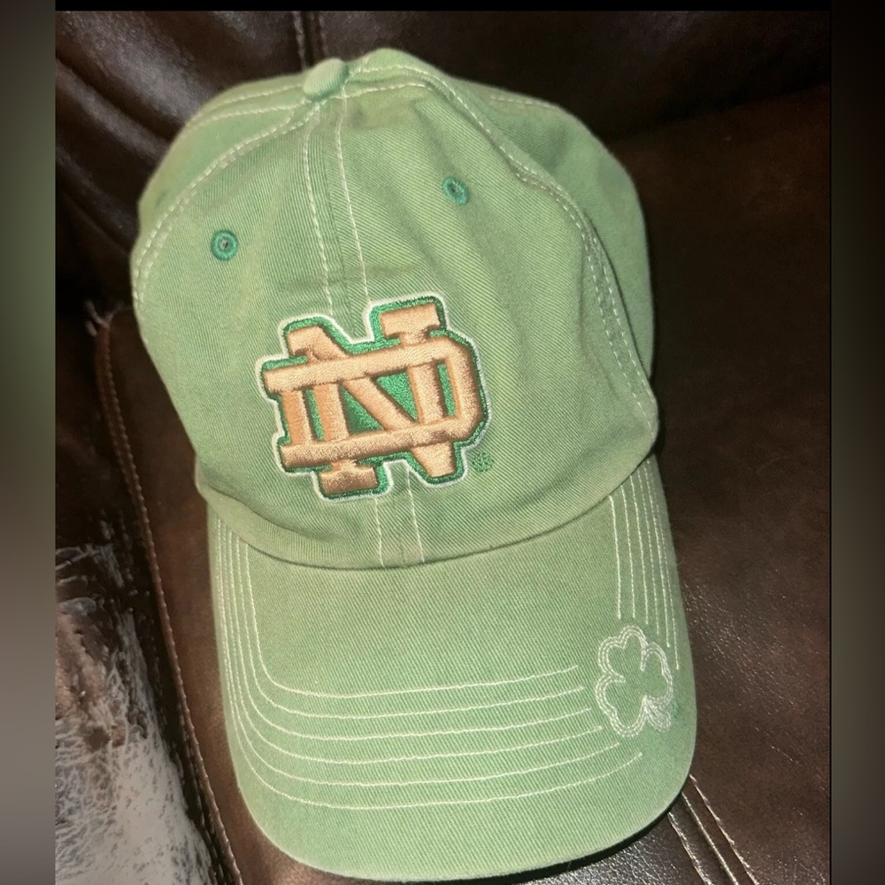 ND Logo Green Baseball Cap